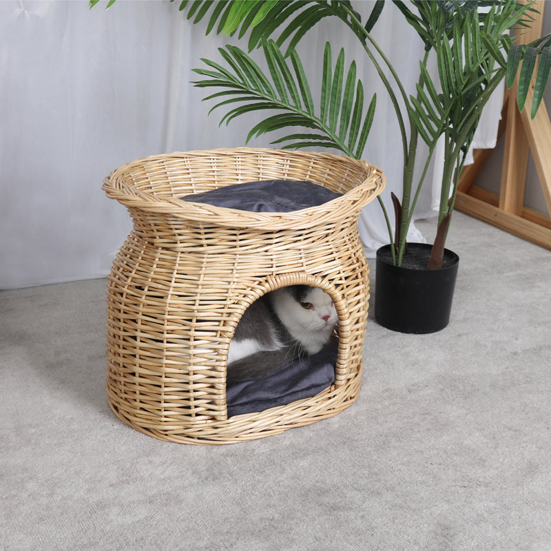 Archie & Oscar Hillview Round Cat Bed Wayfair.co.uk